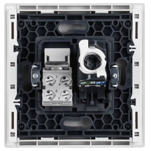 Розетка 2-м RJ11+RJ45 кат.5E FORTE&PIANO FP435 ваниль IEK FP-KT20-O-1-K10