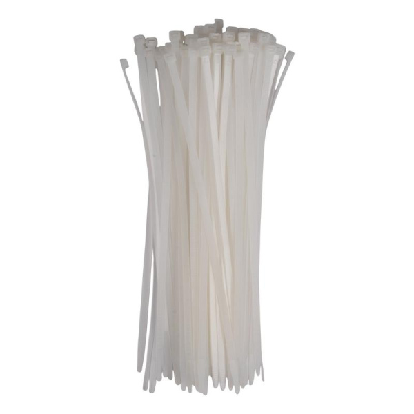 Хомут кабельный (стяжка) PCT 7.6х350-100WH 7.6х350 PA6.6 бел. (уп.100шт) JazzWay 5054219