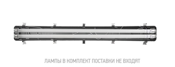 Светильник PWP-T8 IP65 230В 2х1200 ДСП под 2 LED лампы T8 G13 влагозащ. JazzWay 5059511
