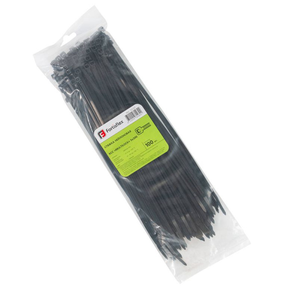Хомут нейлоновый КСС MULTILOCK 5х300 черн. (уп.100шт) Fortisflex 102321