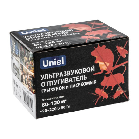 Отпугиватель ультразвуковой насекомых и грызунов UDR-E14 WHITE Uniel UL-00010831