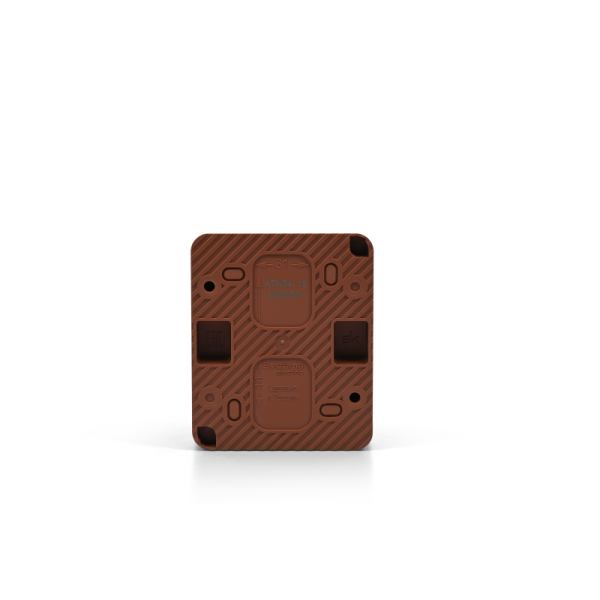 Выключатель кнопочный 1-кл. ОП AtlasDesign PROFI IP54 10AX терракот. SE ATN547015