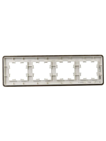 Рамка 4-м BRITE РУ-4-1-Бр метал. латунь RE IEK BR-M42-M-01-K49