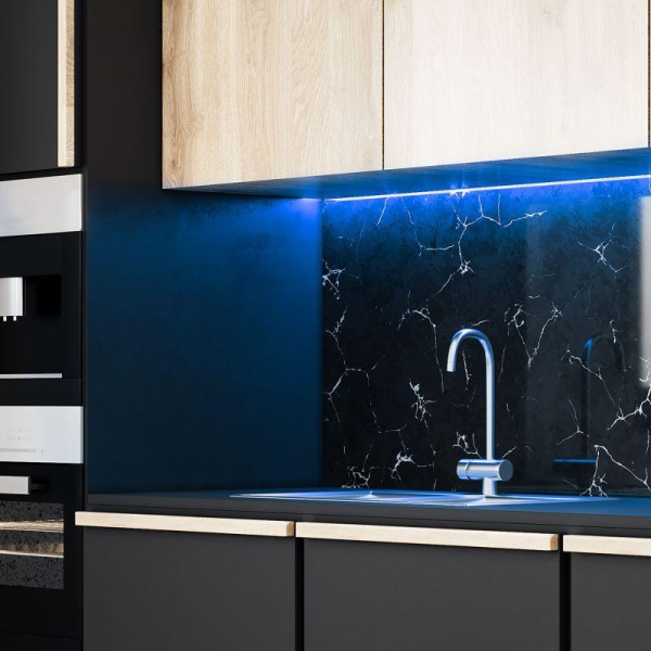 Лента светодиодная Basic 5050/60-SMD 10Вт/м RGB IP20 700лм/м 12В 10мм драйвер (уп.3м) GAUSS BT041