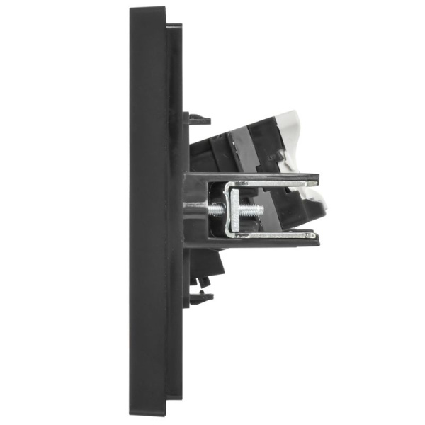 Розетка компьютерная RJ45 кат.6 FORTE&PIANO FP131 черн. IEK FP-K10-2-K02