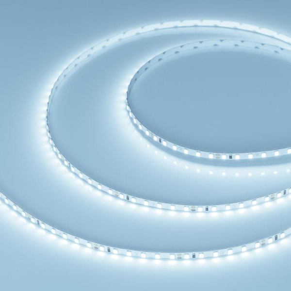 Лента светодиодная RT-A120-5mm 24V Cool 8000К 9.6Вт/м IP20 2835 (уп.5м) Arlight 015650(2)