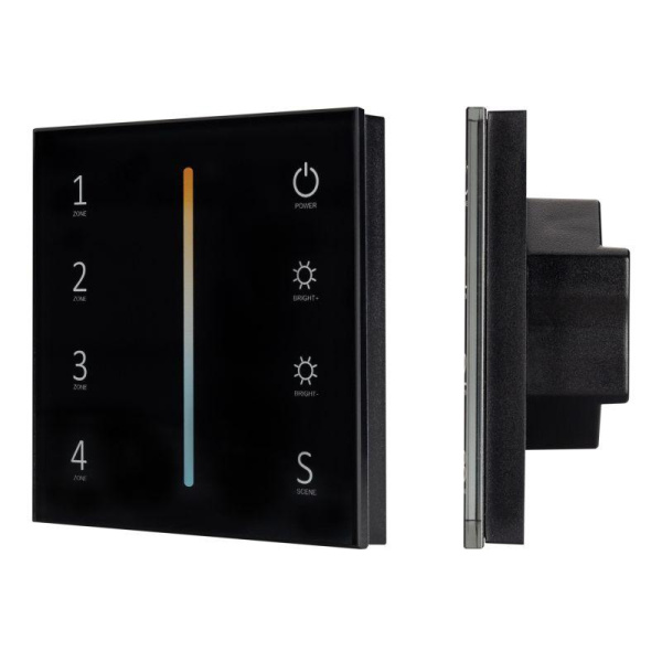 Панель сенсорная SMART-P43-MIX 230В 4 зоны 2.4G IP20 пластик черн. Arlight 028137