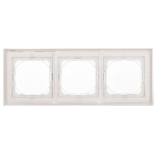 Рамка 3-м СП FLITE Рпро-3-55-ФлБ IP55 бел. IEK FI-M30-32-55-K01