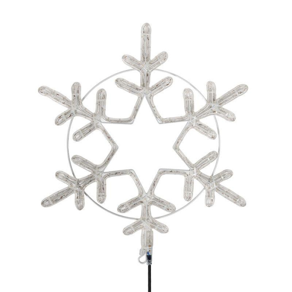 Фигура светодиодная "Снежинка большая" 55х55см 180LED тепл. бел. 22Вт 220-240В IP65 дюралайт Neon-Night 501-324