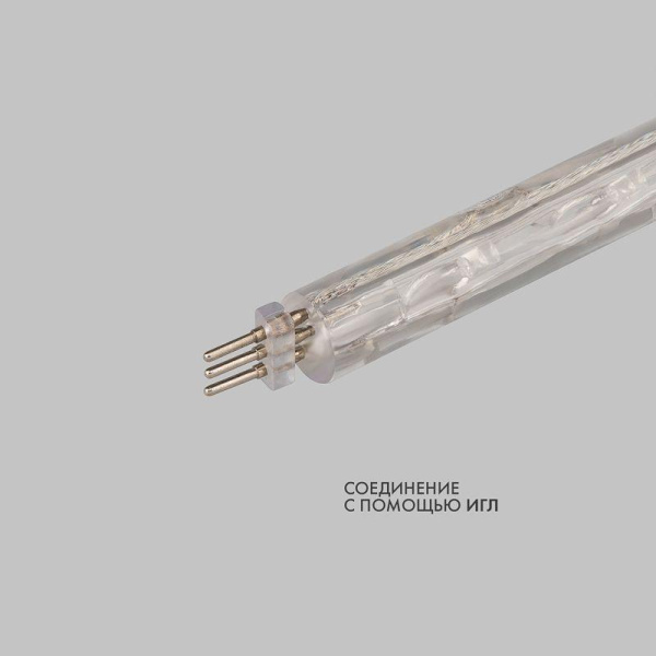 Шнур светодиодный Дюралайт чейзинг 3Вт 24LED/м Эконом бел. (уп.100м) Neon-Night 121-325-4