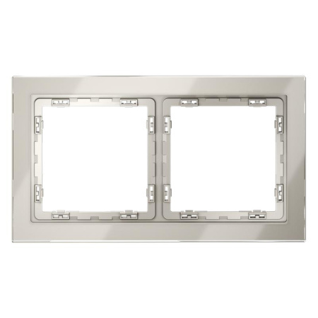 Рамка 2-м S70 стеклян. кашемир Voltum VLS110203