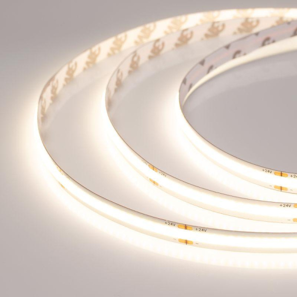 Лента светодиодная COB-X378-8mm 24V Warm 3500К 11Вт/м IP20 (уп.5м) Arlight 044579(3)