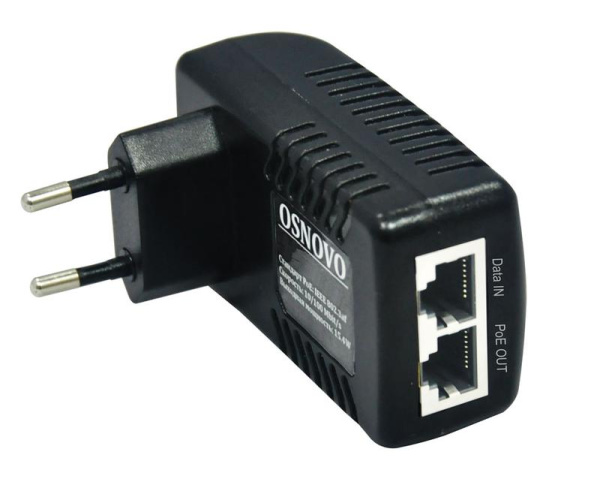 Инжектор PoE Midspan-1/151G Gigabit Ethernet на 1 порт OSNOVO 12969
