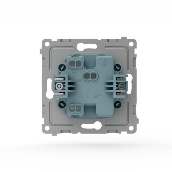 Переключатель 1-кл. СП Pixel IP44 механизм бел. TOKOV ELECTRIC TKE-PX-P1-C01-IP44