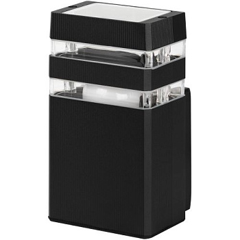 Светильник "Астрея" GBW-101-BL-0200 max 30Вт 1хE27 IP54 230В 200х110х95 уличный настен. вверх черн. Эра Б0069590