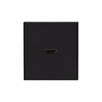 Розетка СП STRONG HDMI IP20 антрацит Kranz KR-78-0730-5