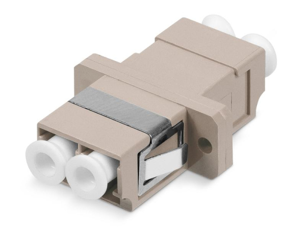 Соединитель проходной DLC-DLC-MM LC-LC duplex MM (SC Adapter Simplex dimension) пластик. Cabeus 7133c
