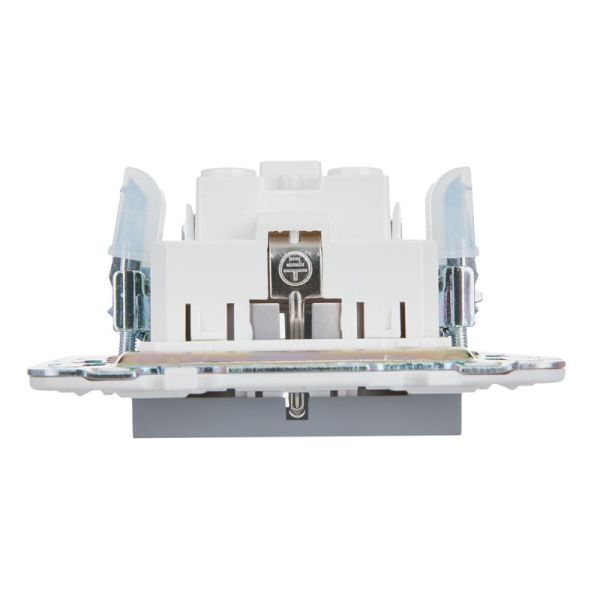Розетка SKANDY 16А с заземл. без защ. шторок SK-R05Gr сер. IEK SK-R11-16-K03