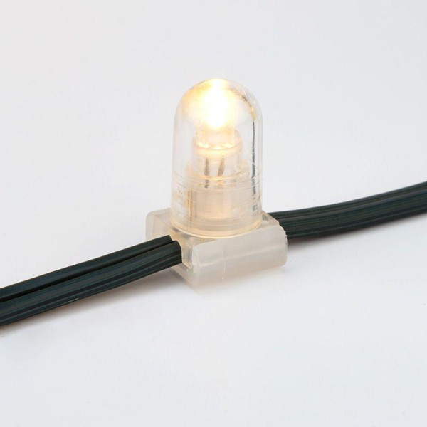 Гирлянда светодиодная "LED ClipLight" 1.5м 665LED тепл. бел. 80Вт 12В IP65 трансф. в компл. провод ПВХ темн. зел. (уп.100м) Neon-Night 325-126