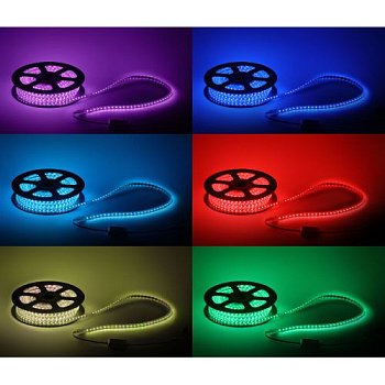 Лента светодиодная LS5050-14.4-60-220-RGB-IP67-20m разноцвет. (уп.20м) Эра Б0043097