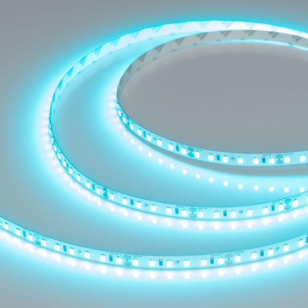 Лента светодиодная RT-A120-8mm 24V Mint Blue 9.6Вт/м IP20 (уп.5м) Arlight 043382(1)