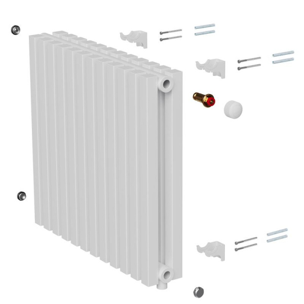 Радиатор дизайн Shift Q30 VC2050 24 секц. RAL9016 Royal Thermo НС-1631296