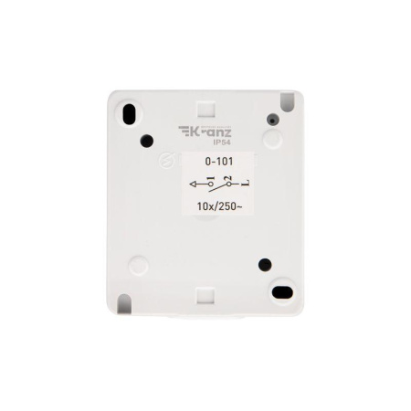Выключатель 1-кл. ОП INDUSTRIAL IP54 бел. Kranz KR-78-0834