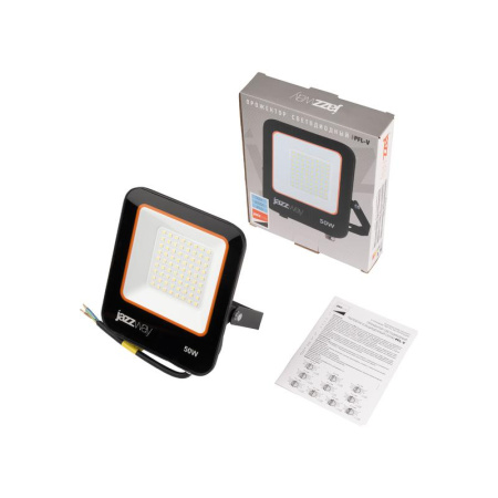 Прожектор светодиодный PFL-V 50Вт 6500К IP65 ДО JazzWay 5039735
