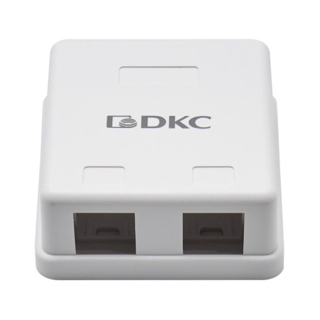 Розетка универсальная 2 порта для модулей Keystone DKC RNW2WH