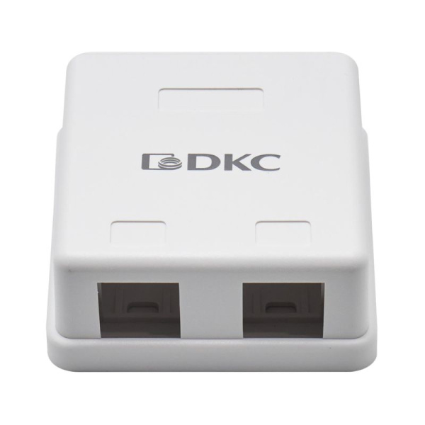 Розетка универсальная 2 порта для модулей Keystone DKC RNW2WH
