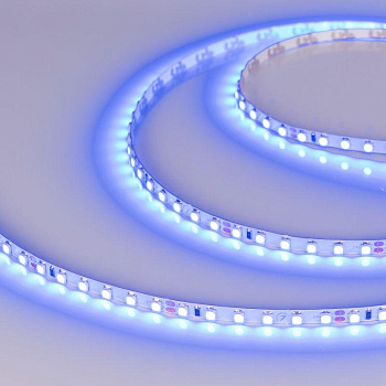 Лента светодиодная RT-A120-5mm 24V Blue 9.6Вт/м IP20 2835 (уп.5м) Arlight 0156603