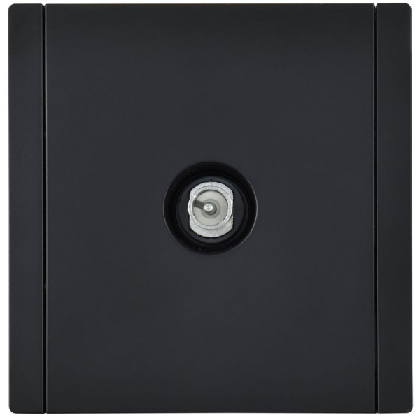 Розетка TV проходная FORTE&PIANO FP129 черн. IEK FP-A10-P-K02