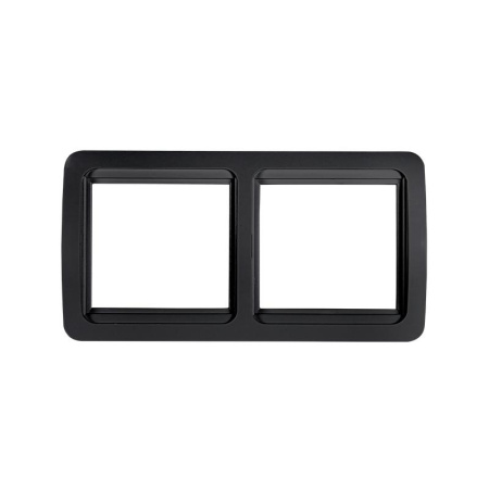 Рамка 2-м горизонтальная CLASSICO 2302HB черн. IN HOME 4690612061139