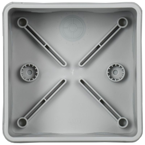 Коробка распаячная ОП КМ42455 100х100х50мм IP67 8 вводов сер. IEK UKO21-100-100-050-K41-66