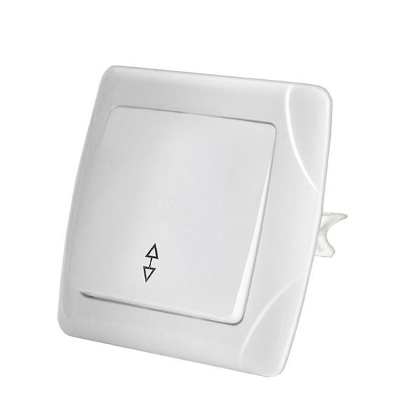 Переключатель проходной 1-кл. СП Маргарита 10А IP20 бел. UNIVersal М0025