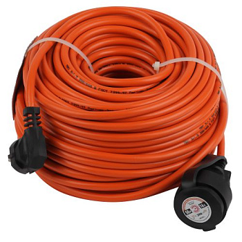 Удлинитель-шнур 1х50м с заземл. 16А IP20 UPx-1e-3х1.5-50m ПВС 3х1.5 (бухта) Эра Б0046819