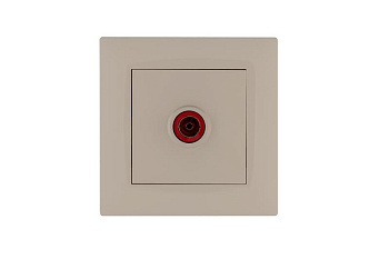 Розетка TV проходная Karea RIZZ крем Makel 88010007