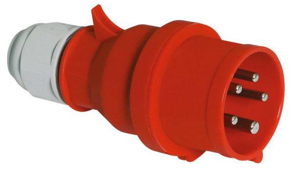 Вилка кабельная 16А 5п 3P+N+PE 6ч 400В IP44 Quick-Connect Bals 2136