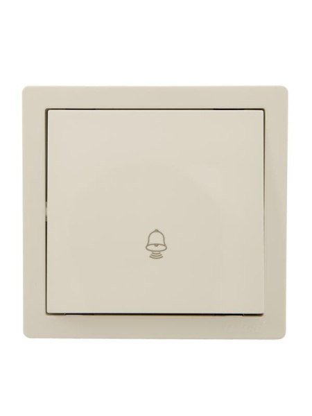 Кнопка звонка ОП LETO крем LEZARD 752-0300-103