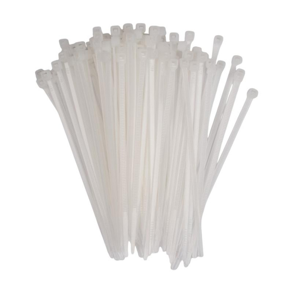 Хомут кабельный (стяжка) PCT 2.5х060-100WH 2.5х60 PA6.6 бел. (уп.100шт) JazzWay 5053649