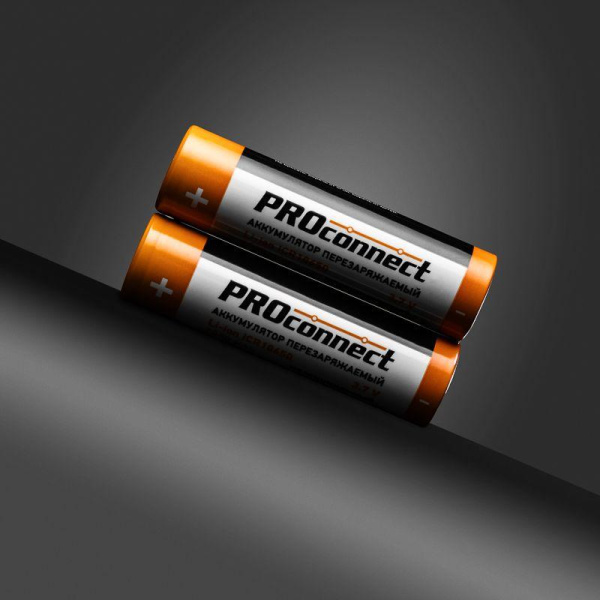 Аккумулятор Li-ion 18650 3.7В 2000мА.ч unprotected PROCONNECT 30-2000