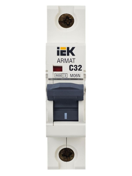 Выключатель автоматический модульный 1п C 32А M06N ARMAT IEK AR-M06N-1-C032