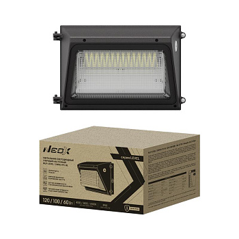 Светильник светодиодный WLP-LEVEL 120PA3-PC-BL 120/100/60Вт IP65 100-277В 145лм/Вт 3CCT уличный настен. 5лет NEOX 4690612064758