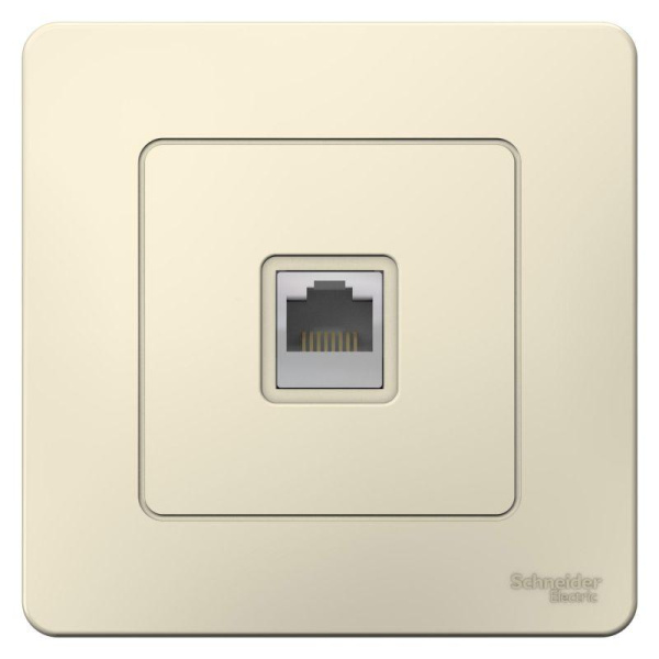 Розетка компьютерная 1-м СП Blanca RJ45 кат.5E молочн. SE BLNIS045002