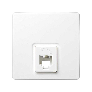 Розетка телефонная ОП Simon73 Loft RJ11 бел. Simon 73480-60