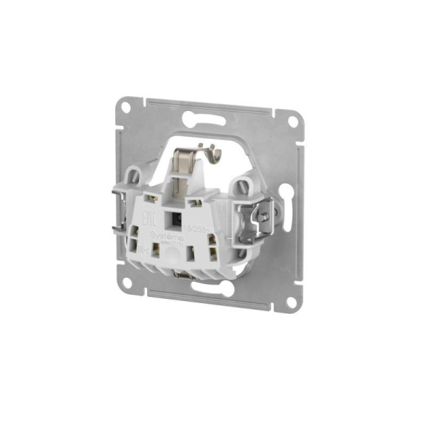 Розетка Glossa 16А IP20 с заземл. защ. шторки с крышкой быстрозажим. клем. в сборе беж. SE GSL000246S