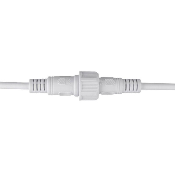 Кабель соединительный (2pin) герметичный (IP67) 2х1.0кв.мм 300В бел. Rexant 11-9820