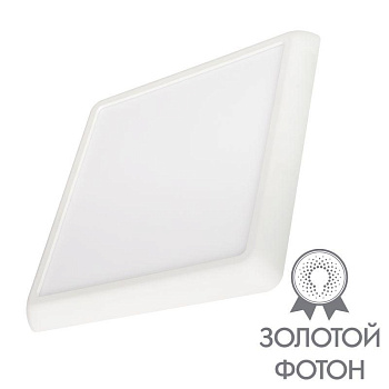 Светильник CL-FIOKK-S300x300-25W Day4000-MIX (WH 120 deg 230В) (IP44 пластик) Arlight 034472