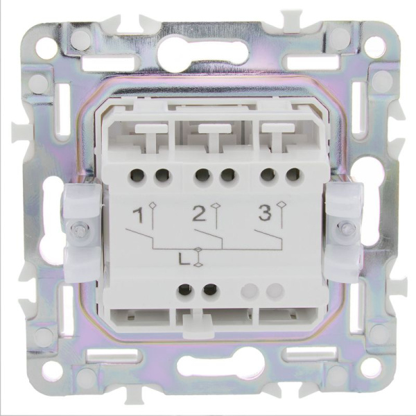 Выключатель 3-кл. SKANDY 10А SK-V11Bl черн. IEK SK-V30-0-10-K02
