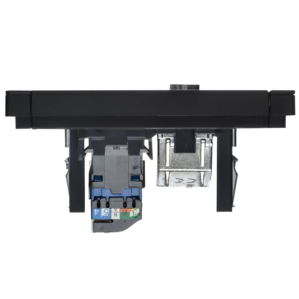 Розетка 2-м TV+RJ45 кат.6 FORTE&PIANO FP137M черн. IEK FP-AK20-2-M-K02